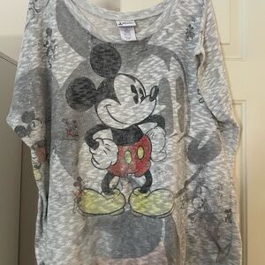 Disney Parks Mickey
Mouse Knit Lightweight
Sweater Short Sleeve Sweater 1X
